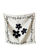 NK Textiles Women's Floral Geometric Drawing Printed Square New York Style Satin Head Scarf - Neck Scarf (22x22) (3-Piece Set)