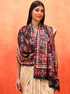Pashmoda Women Floral Sonata Fine Soft Bamboo Fibre Stole (Size 28x80in, 71x203cm) ISST32