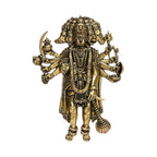ARTVARKO Brass Panchmukhi Hanuman | Wall/Door Hanging Home Entrance Idol God | (Five Faced) Bajrangbali Sankat Mochan.4 Inch