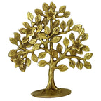 Reiki Crystal Products Brass Kalpavriksha Tree | Handmade Brass Wish-Fulfilling Tree for Home, Office & Temple Décor | 17 cm | 450–500 Gram | Feng Shui, Vastu & Spiritual Decorative Showpiece