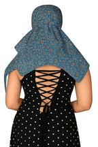 DEEPNYRA - LIVING STYLE Scarf Face Full Covering With Mask Head Hair Wrap Sun Protection For Women Cotton Printed Square All Season Wear (BLUE BAIL)