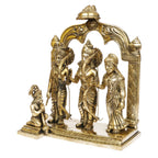 ARTVARKO™ Ram Darbar Statue Shree Ram Ji Sita Laxman Hanuman Brass Idol Murti for Home Office Mandir Temple Puja Gift Height 11 Inches