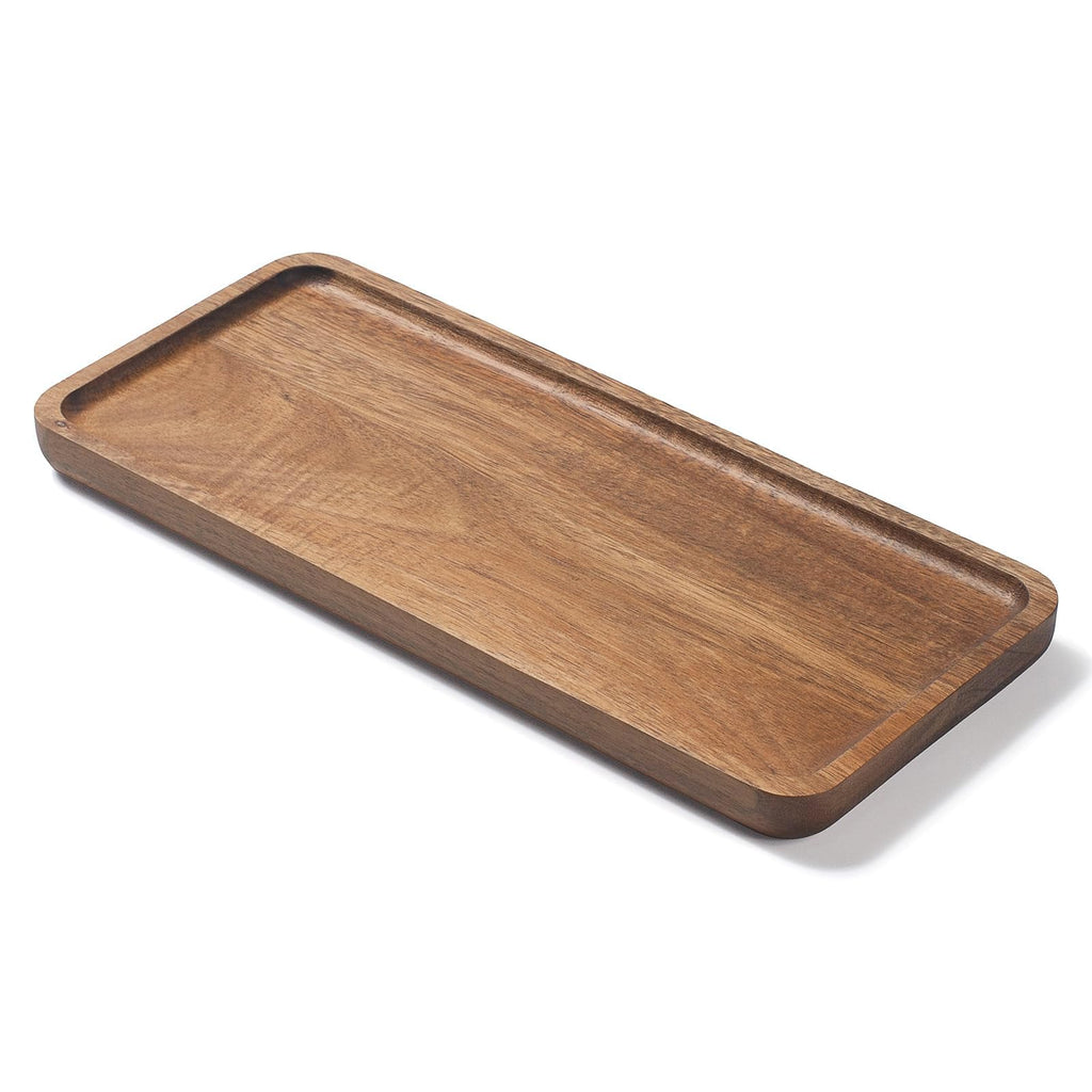 Bathroom Vanity Tray, Bathroom Tray for Counter, Toilet Tank Tray, Wood Bathroom Tray for Organizing and Home Decor (11.8 x 5.1 x 0.8 inch)