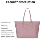 Lavie Signature Women's Quilt Rota Pro Tote Laptop Bag | Tote Laptop Bag for Work | Ladies Purse | Stylish Shoulder Bag | Gift for Women
