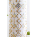 INDIAN ART VILLA Copper Gold Block Print Copper Bottle, Copper Drinkware, Volume- 900 ML (Pack of 1)