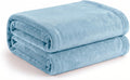 Cotton Bolls Textiles Cozy Plush AC Blanket for Double Bed, Lightweight All Season Blanket, Ultra Soft Blanket for AC Room, Mild Winter, Can Be Used as Bedsheet in Winter, 90x90 Inches, Aqua Kafalo