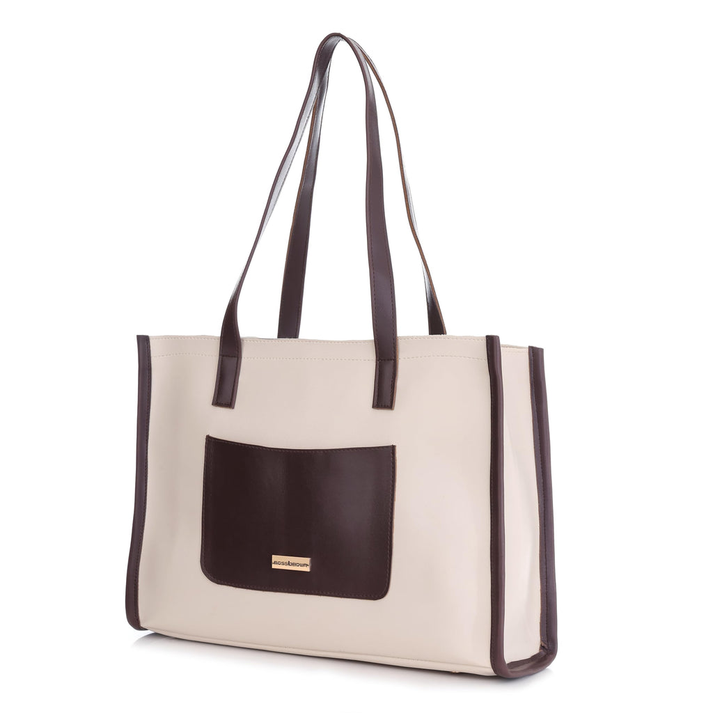 ROSS BROWN Women's Elegant Tote Bag | Fits up to 12-inch Laptop | Ladies Purse | Handbags for women