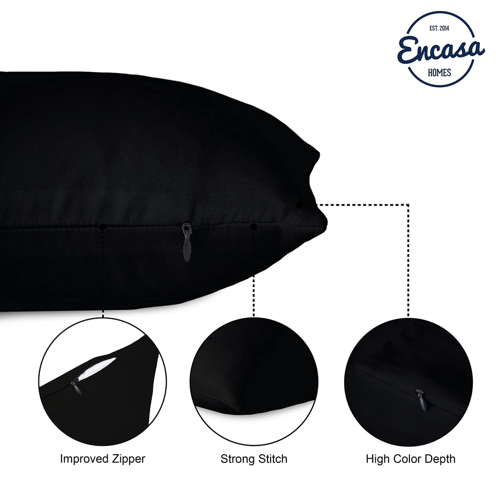 Encasa XO Cushion Covers, No Inserts, Cotton Throw Pillow Cases