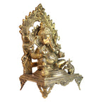ARTVARKO Big Brass Lord Ganesh Murti Ganesha Idol Ganpati Bhagwan Statue for Home Entrance Good Luck Vastu Decoration Showpiece and Gift Height 18 Inches.