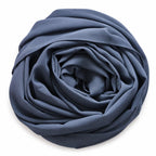 Leaf & FEATHER™ Chiffon Georgette Hijab Scarf for Women | 170 x 70 cm | Lightweight & Breathable Shawl | Daily Wear & Occasion (Slate Grey)