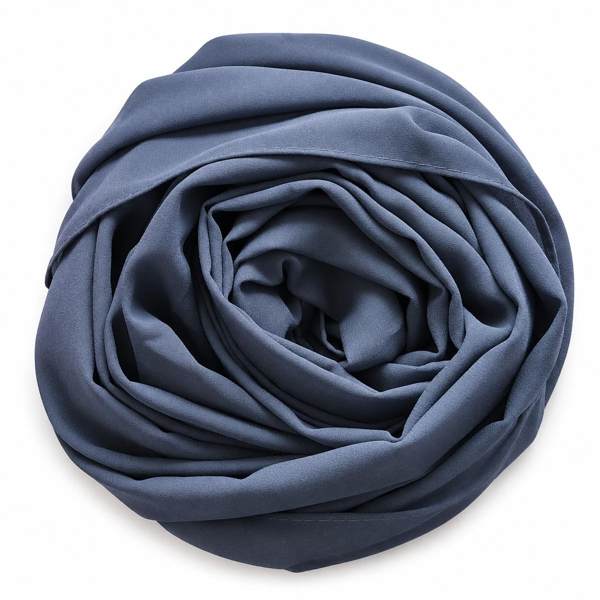 Leaf & FEATHER™ Chiffon Georgette Hijab Scarf for Women | 170 x 70 cm | Lightweight & Breathable Shawl | Daily Wear & Occasion (Slate Grey)