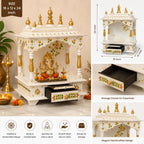 Kamdhenu Art and Craft Wooden Temple (WH Full 18)