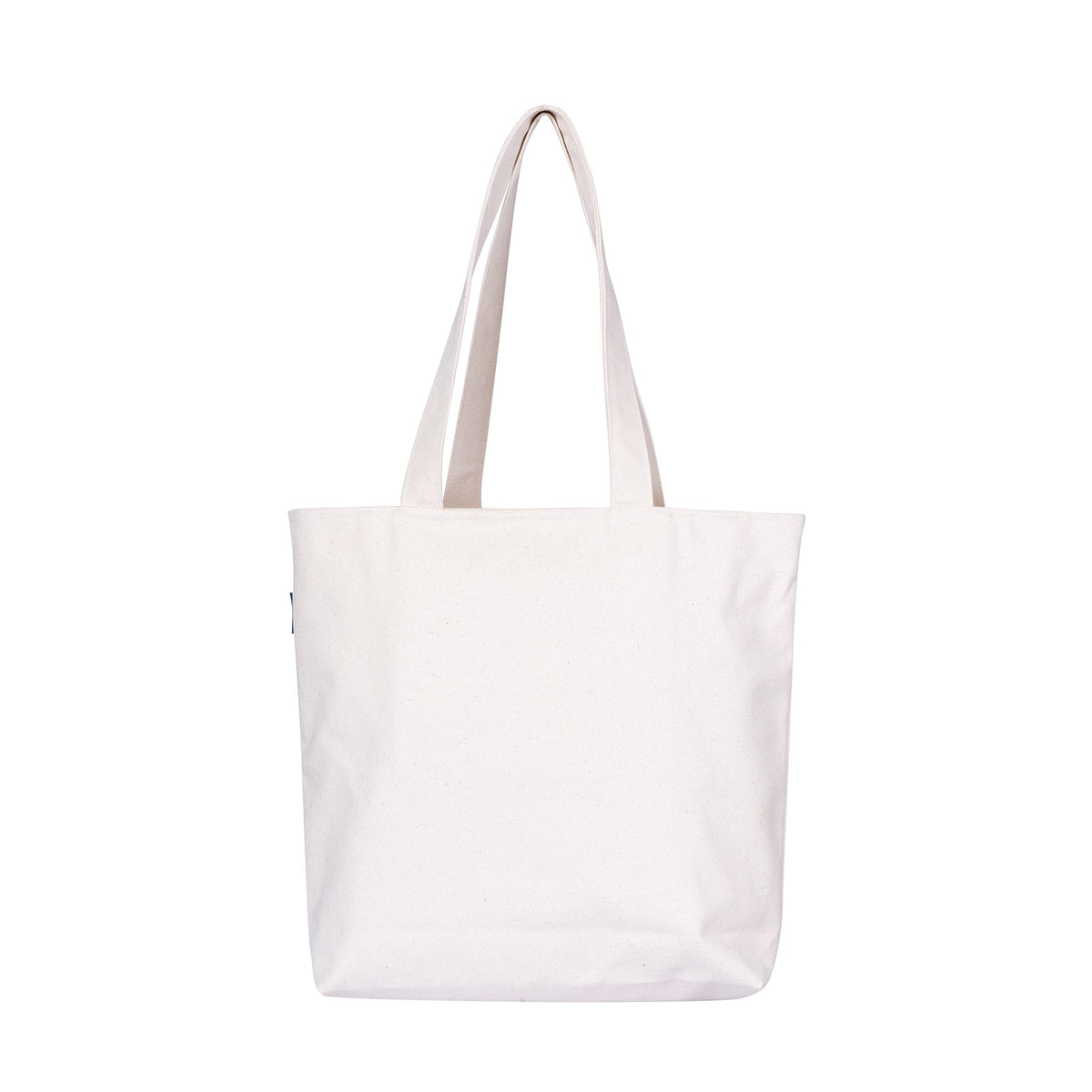 AQVA Printed Cotton Canvas Tote Bag For Women & Collage Girls | Trendy Stylish Multipurpose Handbag With Zipper | Shoulder Bag For Shopping, Beach, Travel, Work With Inside Pockets (Bonjour), White