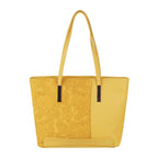 Mochi Womens Synthetic Yellow Tote Bag (One Size)