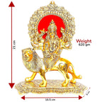 KridayKraft Durga Maa Murti,Shero vali ma Metal Statue for Navratri Pooja,Temple Pooja,Decor Your Home & Office,Religious Idol Gift Article,Showpiece Figurines...
