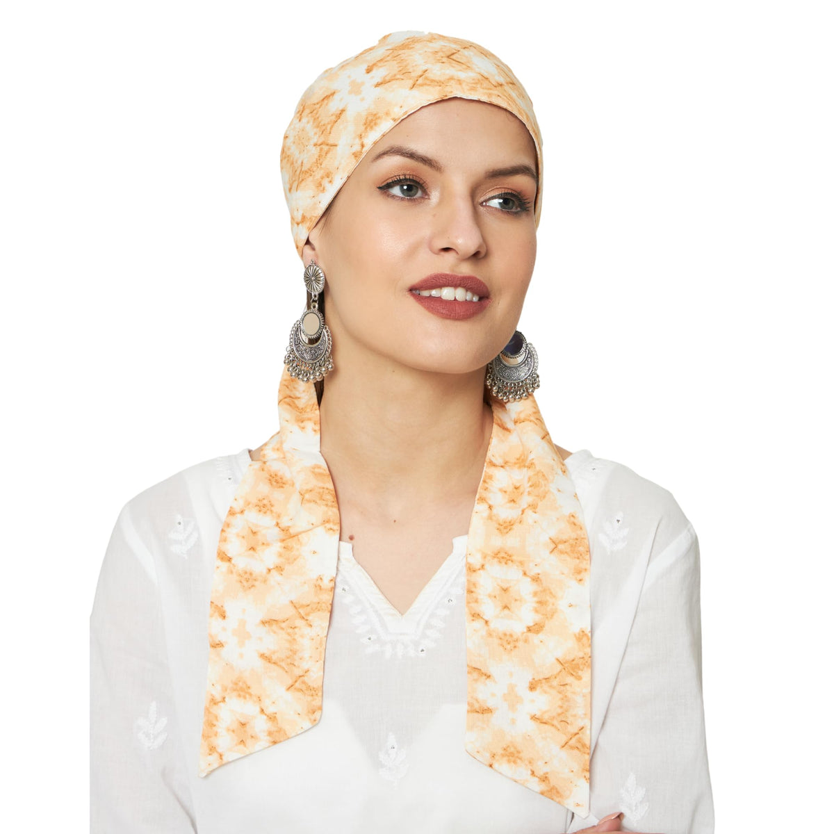 The Headscarves Beautifull Cotton Printed Headwraps Headscarf for Women Free Size
