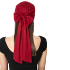 The Headscarves Women's Bamboo Viscose Prana Scarf (HS131_redrose)