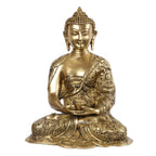 ARTVARKO Dhyan Mudra Buddha Brass Life Story Gautam Buddha Statue Idol for Home Decoration Religious Office Gift Showpiece Vastu Luck Statue 12 Inch Big Decor
