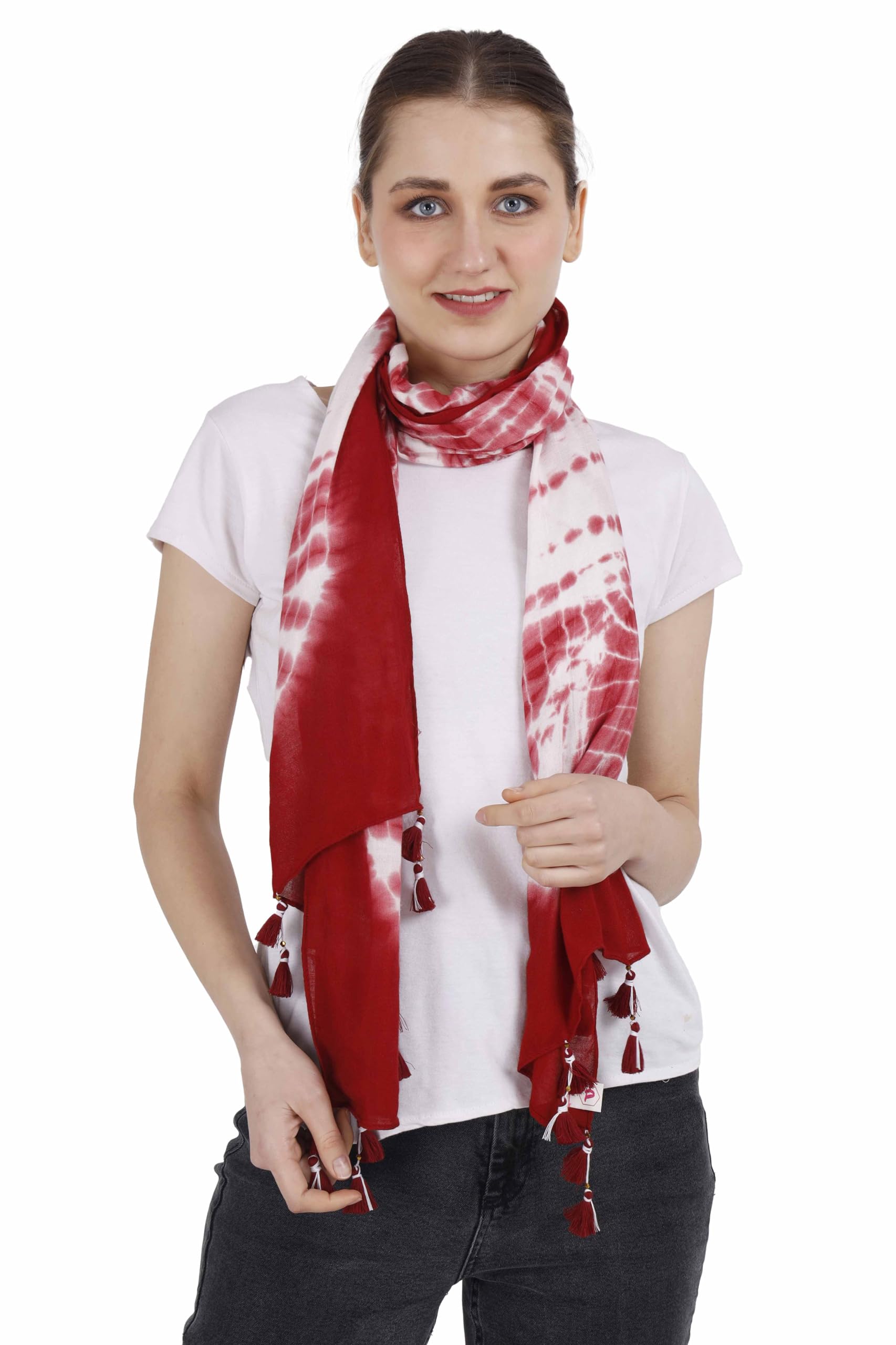 PALATT Cotton Scarf for Women | Lightweight Summer Stole for Women | Soft Breathable Ladies Scarf | Size 70 x 180 cm