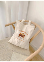 THE UMBRELLA STORE Starshollow Tote Bag Gilmore Girls merch Cotton Hand bag with Zipper for Shopping, Office & Daily Use Spacious & Eco-Friendly