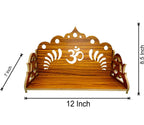 DEEP PRINT Wooden Home Temple Wall Hanging 12 X 8.5 X 6 Inch