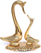 Prince Home Decor & Gifts Metal Tray Bowl For Table And Home Decorative (19 x 9 x 10 cm, Golden)