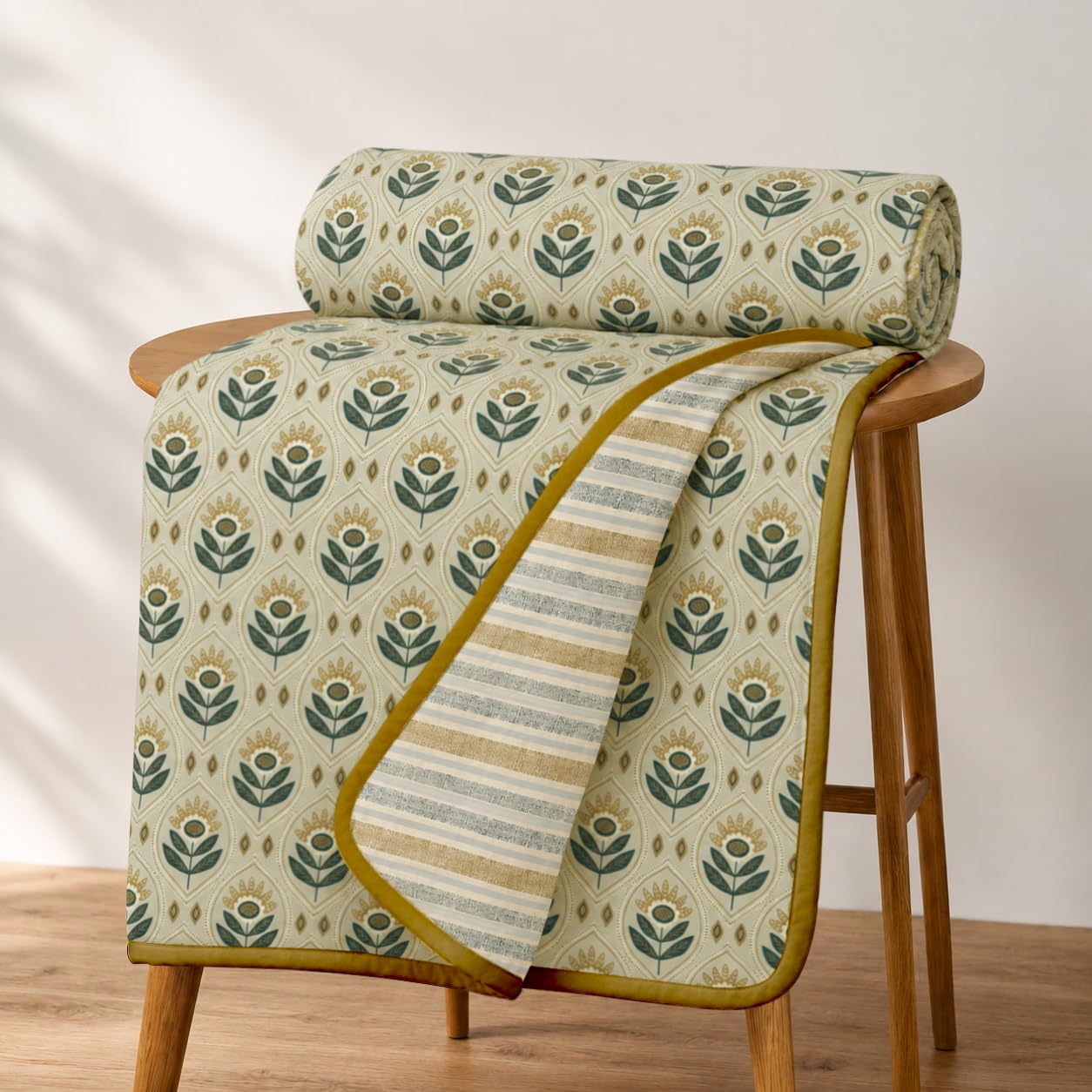 Cloth Fusion All Season 100% Cotton Dohar, Single Bed 60x90 inch Kafalo