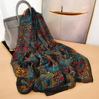 SWANKY Silk Stoles For Women Stylish Latest, Scarf for ladies & Girls, Head Neck Scarves, duppatta for girls (Multi 3)