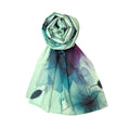 FAHABO Iconic Collection Digital Print Swiss Butter Cotton Scarf Stole for Women (Tea Green -Pu)