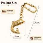 DSH Brass Fish Key chain for Car, Bike, Cycle, For Home Decor Gifting Item