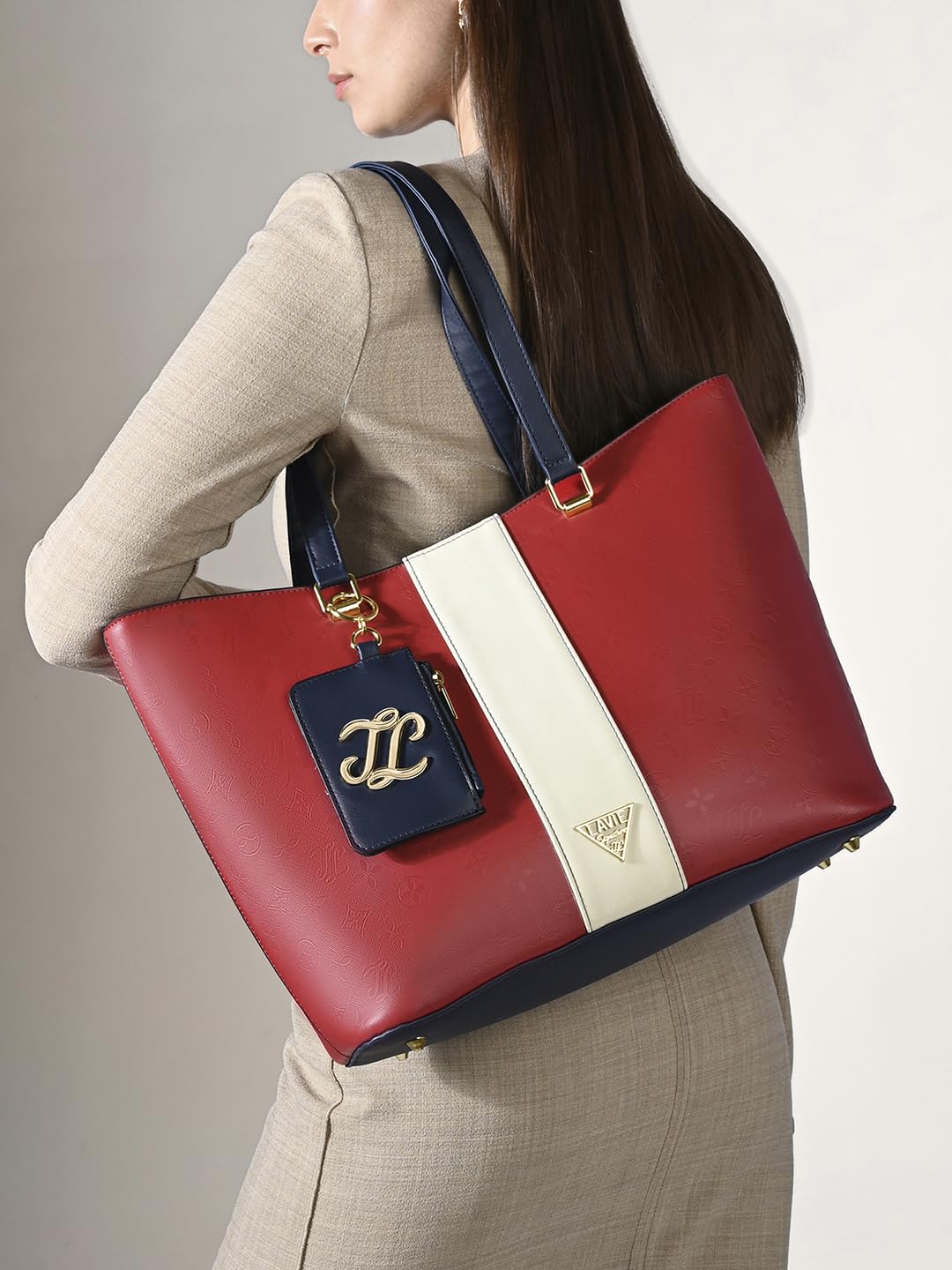 Lavie Signature Women's Edison Colourblock Tote Handbag | Tote Bag for Work | Ladies purse | Stylish Shoulder Bag | Gift for Women