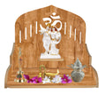 LINGAZ Wall Mounted Wooden Home Pooja Temple Mandir Puja Room Items Stand Office Decor