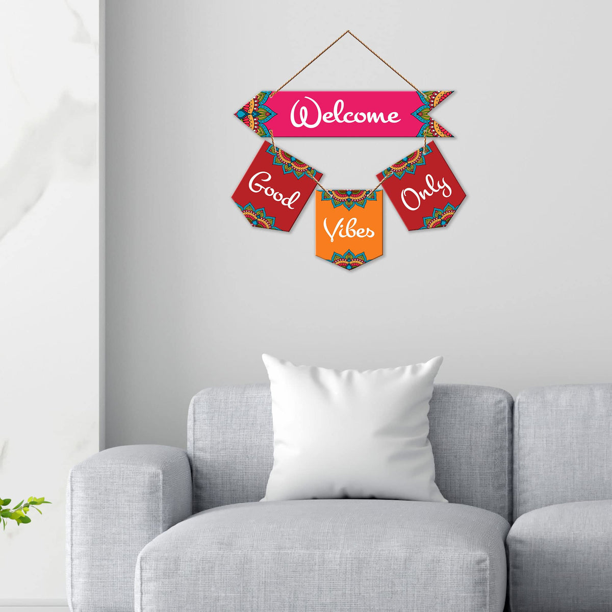 Artvibes Wall Hanging Home Decorative Wall Art for Living room | Bedroom | Gifts | Wall Hanger for Decoration | Modern Decor | Artwork | Wall Sculpture | Signs & PlaquesArt Print (WH_6417NR)