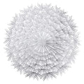 HomeCloud Table mat Round Shape| Table mat Round | Cutwork Design mat | Dining Table mats | Dressing Table MATS | Bed Side Table mats (Sun_Silver, 2) Kafalo