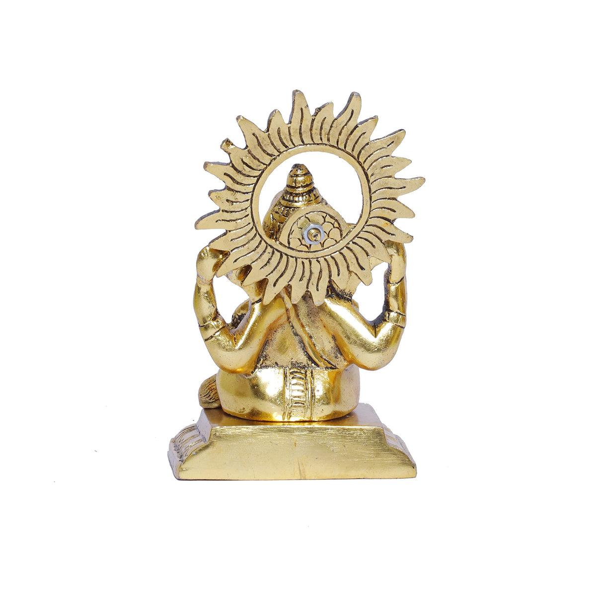 KridayKraft Ganesha Metal Statue,Ganpati Murti for Pooja Room & Decor Your Home,Office,Religious Idol Gift Article,Showpiece Figunrines...