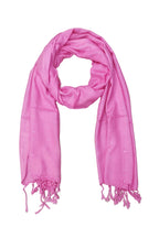 URBAN LADIIIZ Solid Sequin Stole with Tassels for Women & Men – Soft Lightweight Rayon Fabric | Available in 10+ Colours (LOTUS PINK)