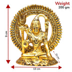 KridayKraft Aluminium Lord Shiva Idol Shiv Padmasana Sitting Statue | Gift fItems for Home Family and Friends