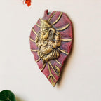 KridayKraft Metal Leaf Ganesha ji Statue,Ganpati Wall Hanging Sculpture Lord Patta Ganesh Idol Lucky Feng Shui Wall Decor Your Home, Office,Religious Gift Article Decorative,Showpiece Figurines...