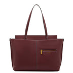 Miraggio Linda 16 Inch Laptop Tote Bag For Women Office Use | Office Tote Bag With Zipper Closure | Stylish Totes (Wine)