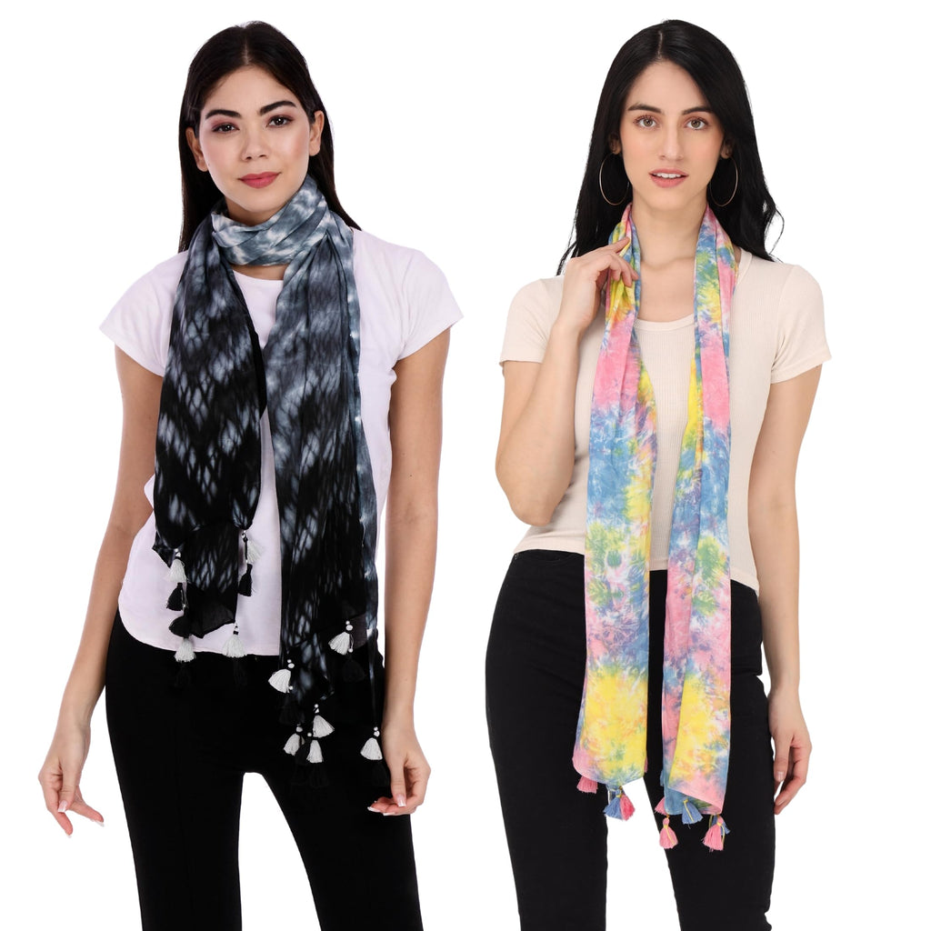 PALATT Cotton Scarf for Women | Lightweight Summer Stole for Women | Soft Breathable Ladies Scarf | Size 70 x 180 cm