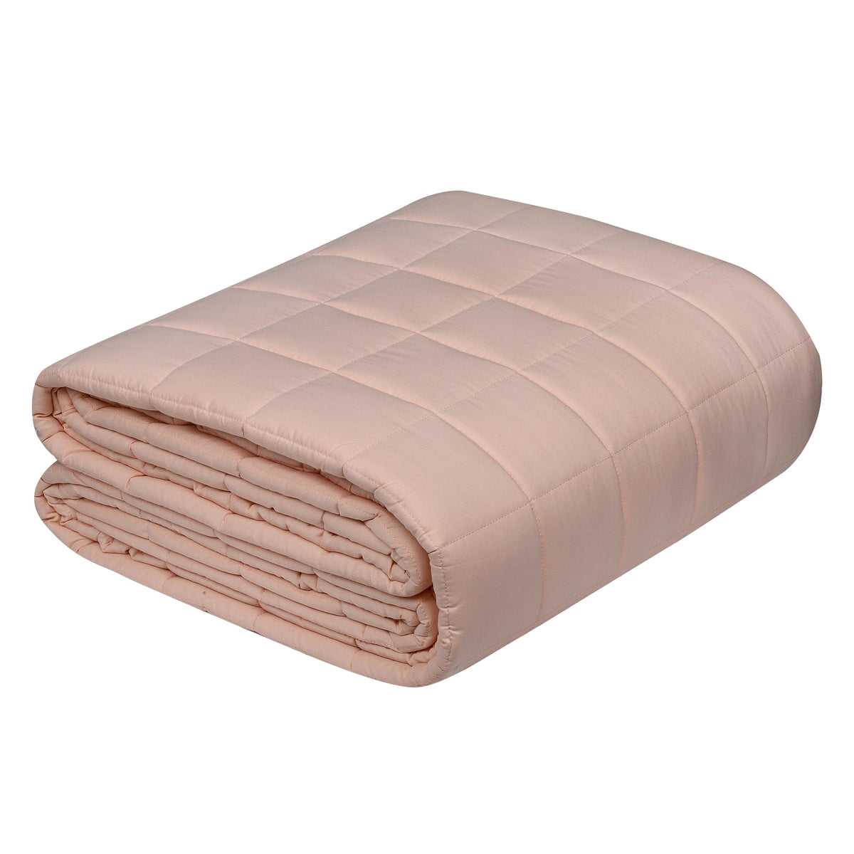 Mysasleep 7 kg Weighted Blanket - Breathable Microfiber with Premium Glass Beads (Peach 60 x 80 15 LB) Kafalo