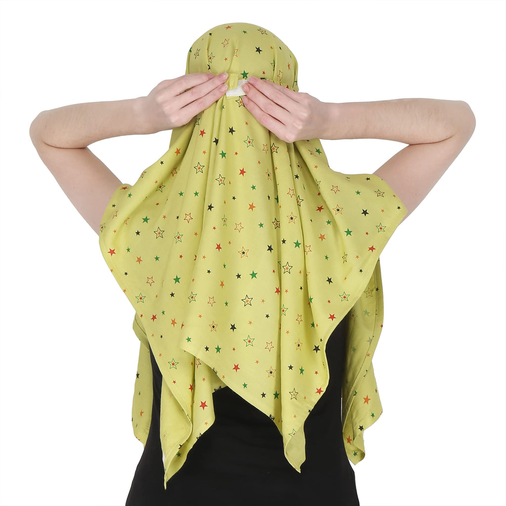 7 season's Summer Sun Protection Women Mask for Summer Outdoor Cycling UV Sun Protection Face Cover Scarf (S - Mehndi Star)