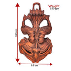 KridayKraft Metal Nazar Battu with Naag Ganesha for Evil Eye Protection and Nazar Suraksha, Suraksha Kawach Mask for Home, Office Wall & Door Hanging Decor, Vastu Showpiece (Copper)
