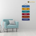 Artvibes Family Quote Decorative Wall Hanging Ornaments Wood Art Decoration item for Living Room | Quotes Decor Item | Wall Accents | Gift Items | Wall Illustrations | Artworks Hangings(WH_3206N)