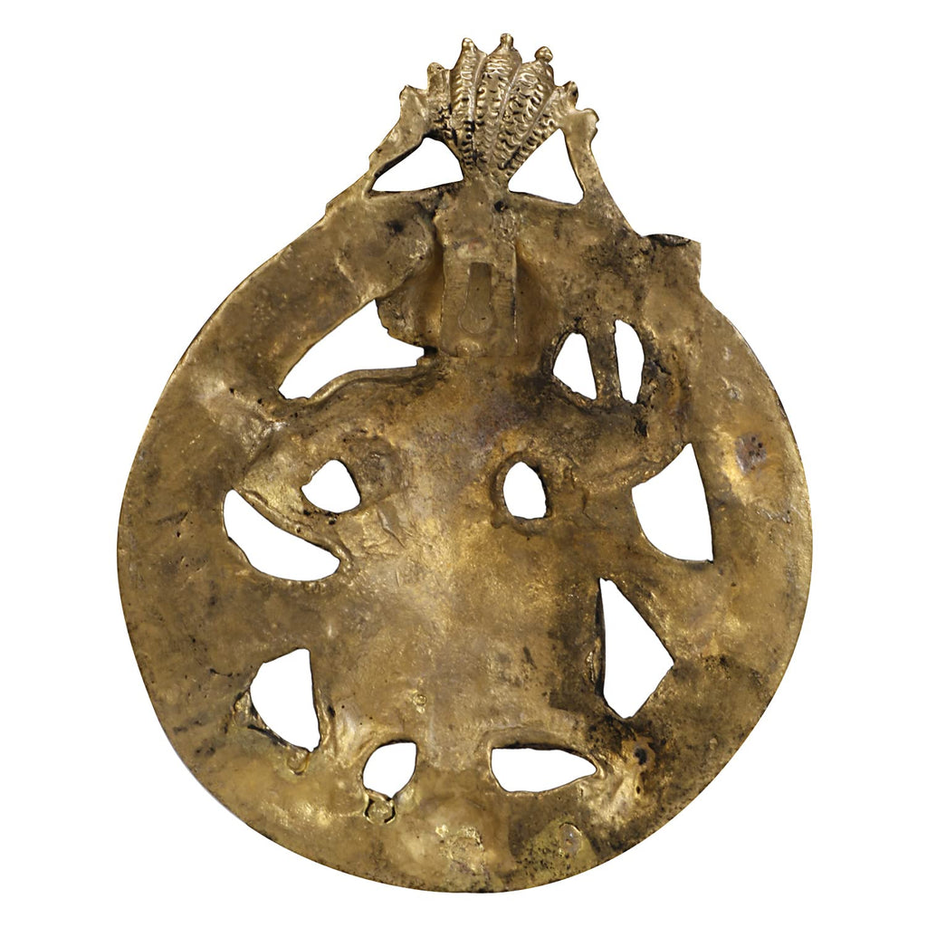 ARTVARKO Brass Hanuman Bajrang Bali Murti Wall Hanging for Entrance Door Living Room, Decorative décor Showpiece Good Luck Home Office Gift 8 Inches