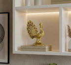 KridayKraft Peacock Metal Statue Idol Decorative Showpiece Feng Shui As Table Top Figurine for Living Room Bedroom Home Office Décor for Decoration & Gifting Purpose