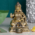 ARTVARKO™ Brass Kuber Murti Lord of Treasure Wealth Maharaj Kuber Statue for Tijori Locker Money Safe Kubera Idol Light Weight 3 Inch