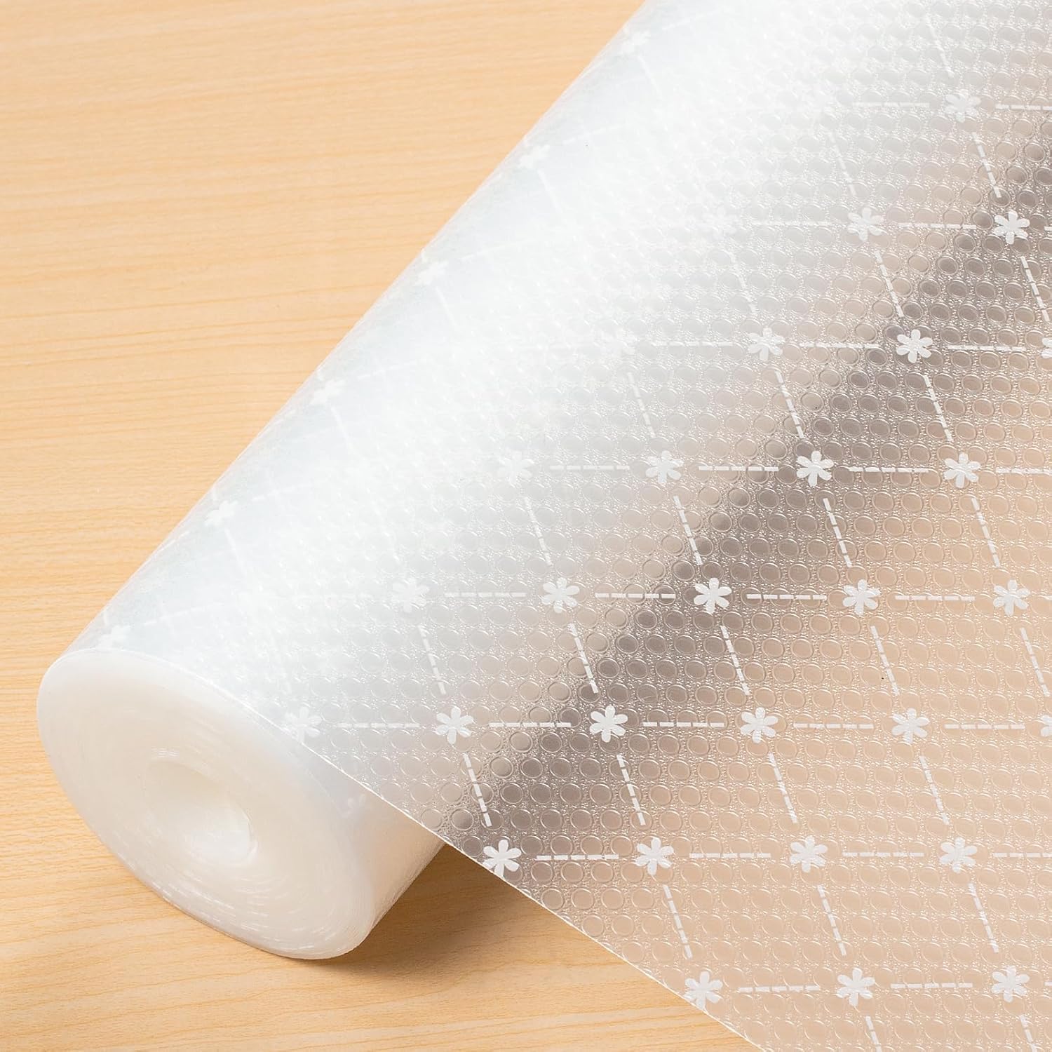CASABEE EVA Food Grade Washable Anti Slip Mat/Sheet for Fridge, Shelf Liner, Table, Kitchen Drawer mat (3 Meter) (Little Flower) Kafalo