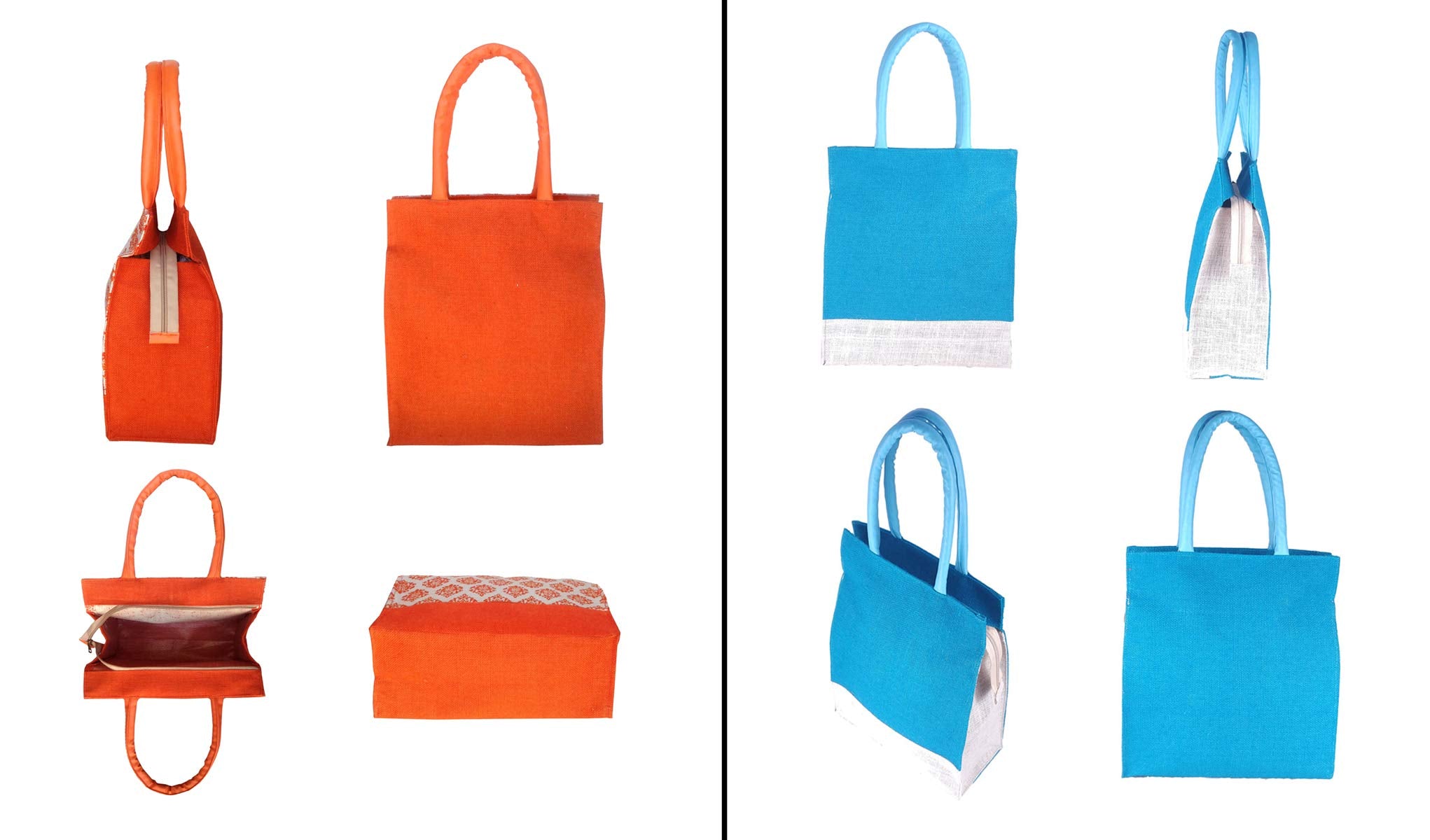 FOONTY Daily use Women Tote/Lunch/Gym Bag(Combo of 2,Multicolor,Fab-28E)