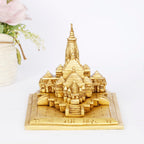ARTVARKO Brass Shri Ram Mandir Ayodhya Miniature for Home Decor, Temple Gift (7x5.5x5 Inch)